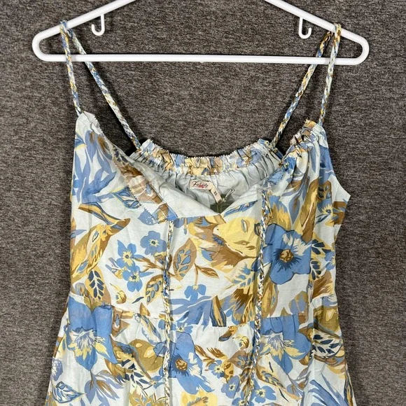 Faherty Dress Womens XS Multicolor Paradise Blossom Floral Maxi Sundress Strappy - Picture 2 of 11